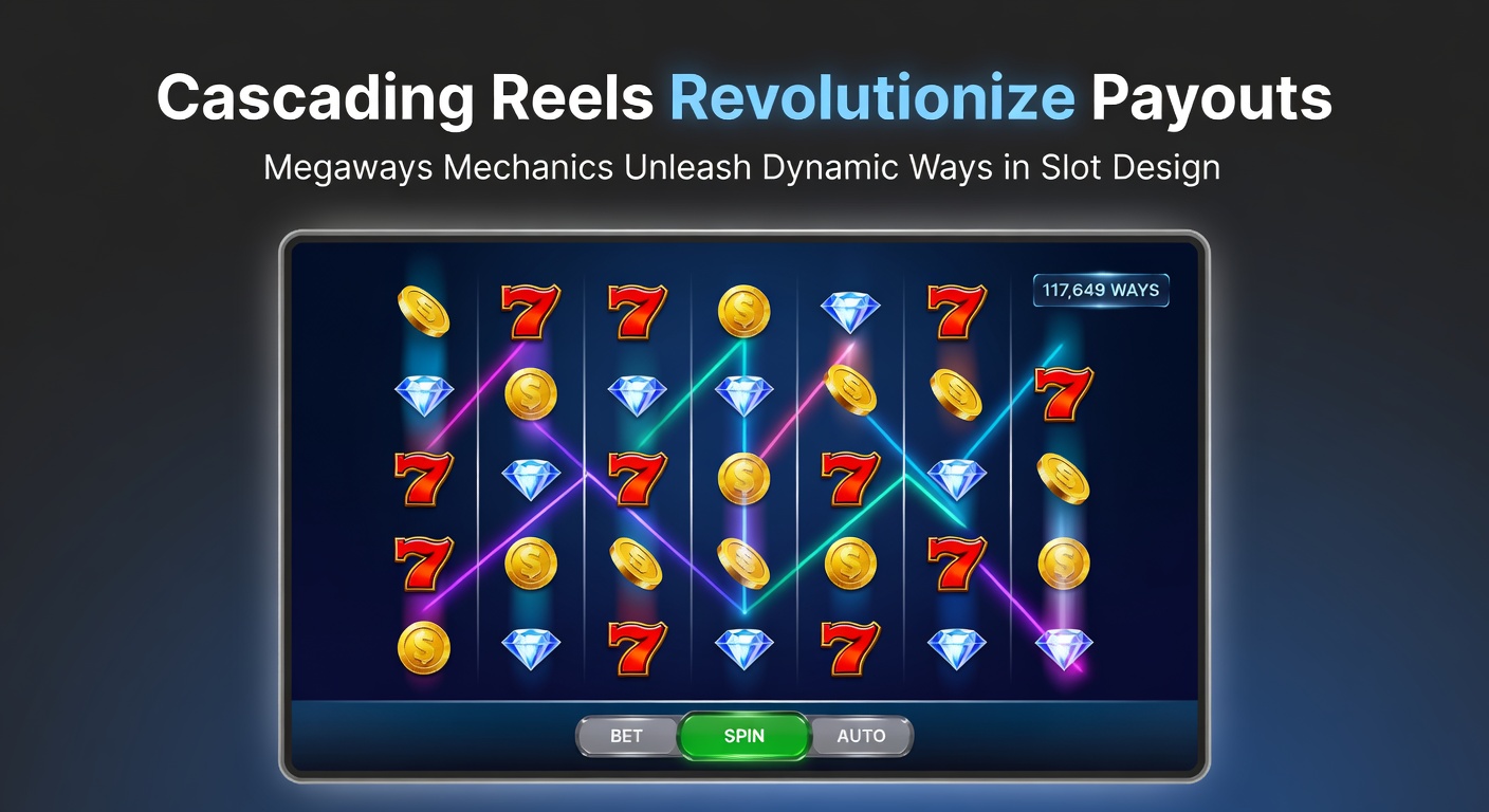 Megaways slot met cascading actie, symbolen die exploderen en nieuwe winmanieren onthullen in een chaotische maar lucratieve spin