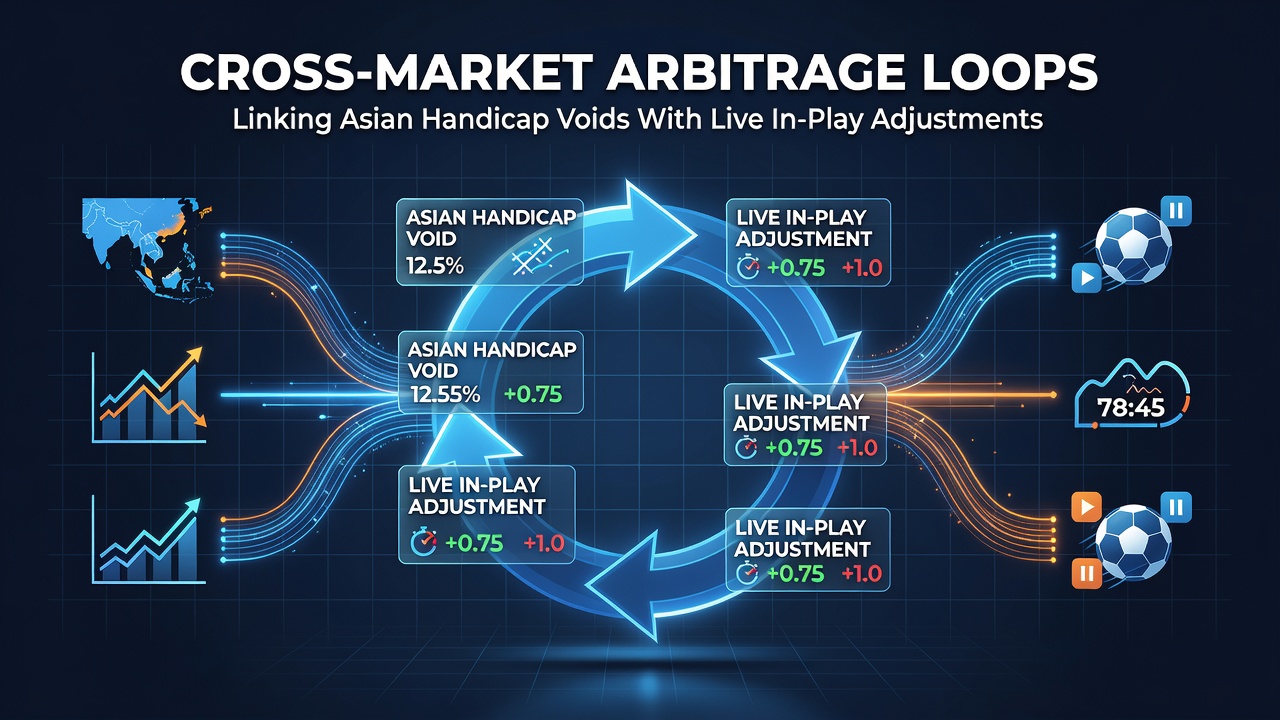 Voorbeeld van live in-play aanpassingen en arbitrage kansen in sportweddenschappen