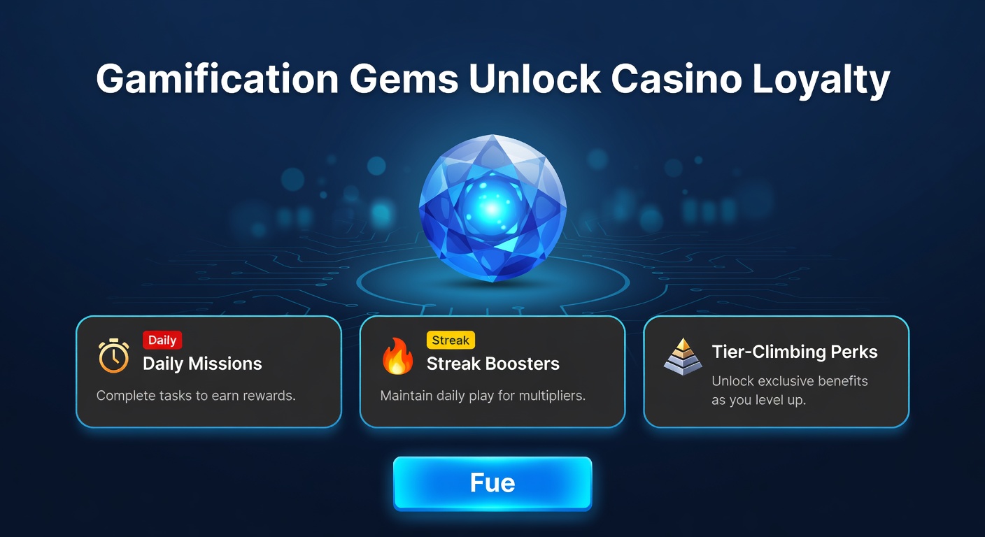 Streak-counter in een casino-app die boosters activeert bij opeenvolgende logins en missies
