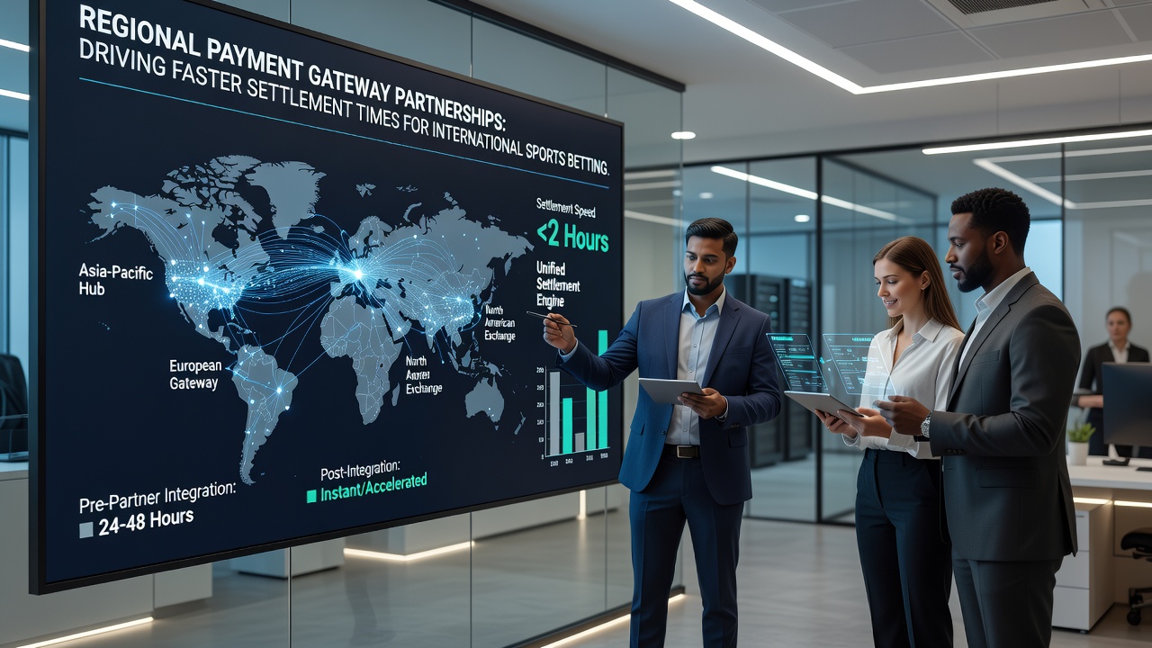 Sportgokker die crypto-transacties uitvoert op een tablet via regionale betalingsgateways