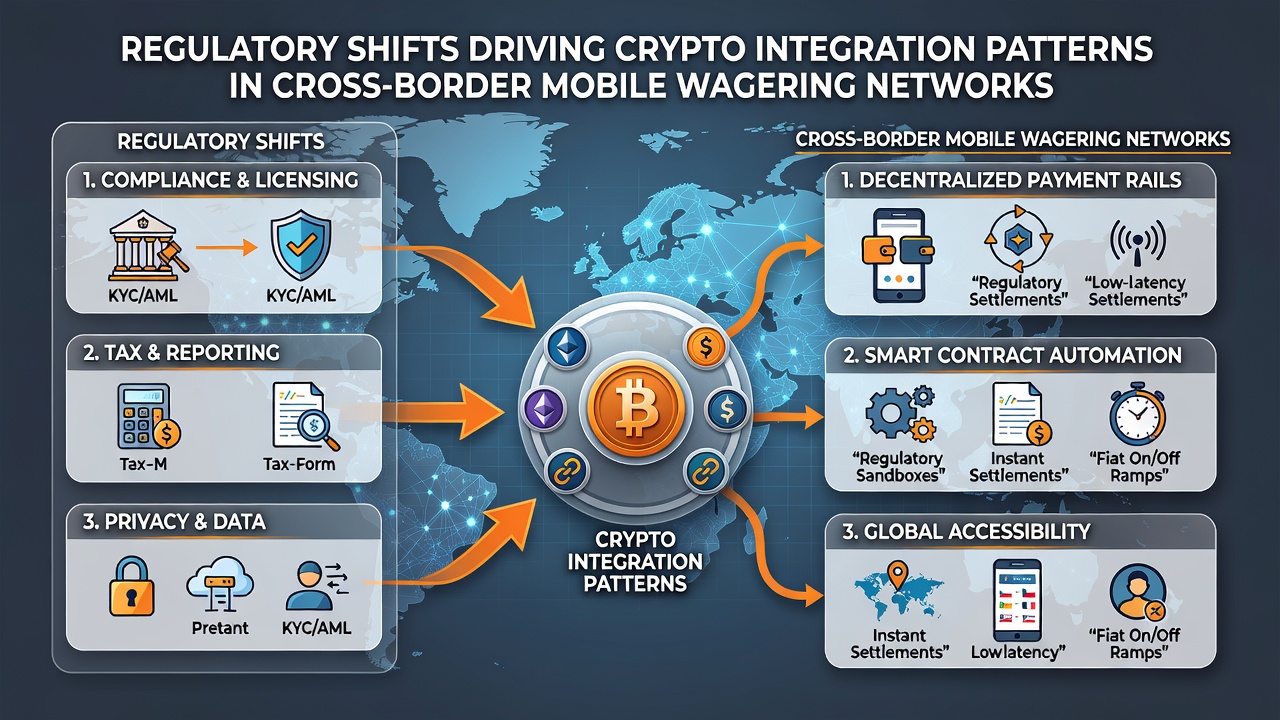 Crypto-transacties en mobiele interfaces in grensoverschrijdende netwerken