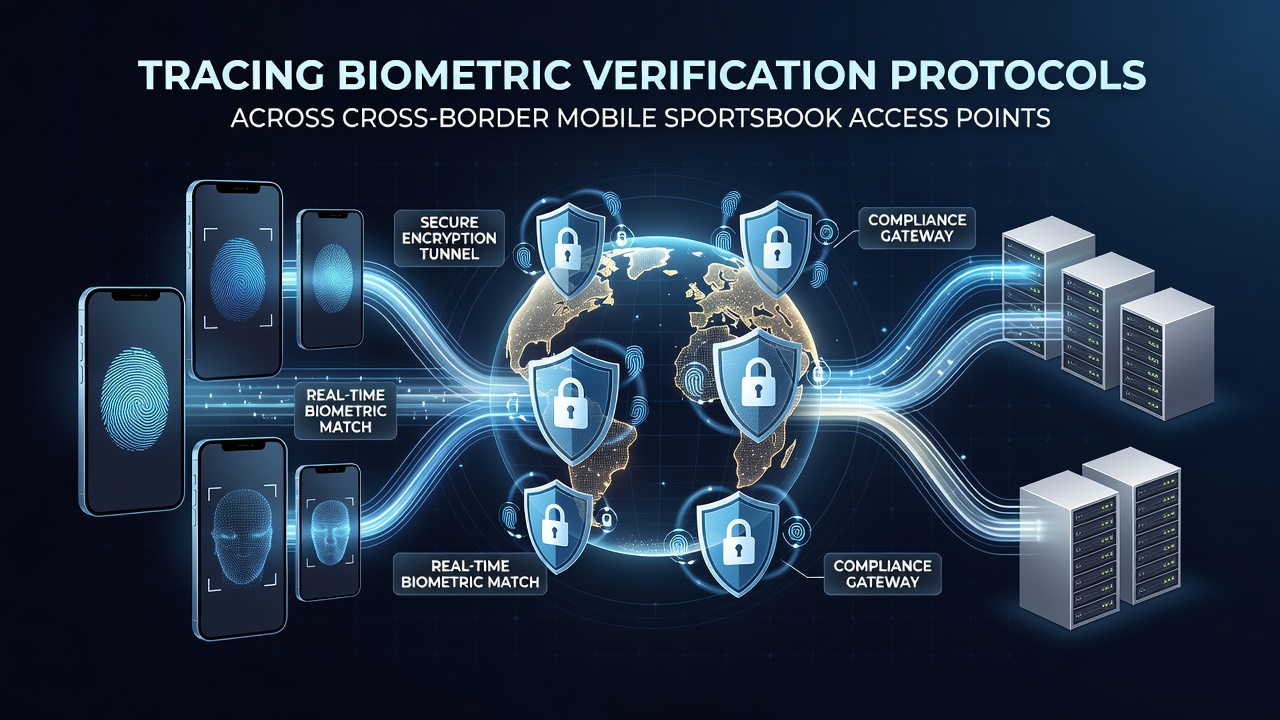 Stroomdiagram van biometrische verificatie over landsgrenzen