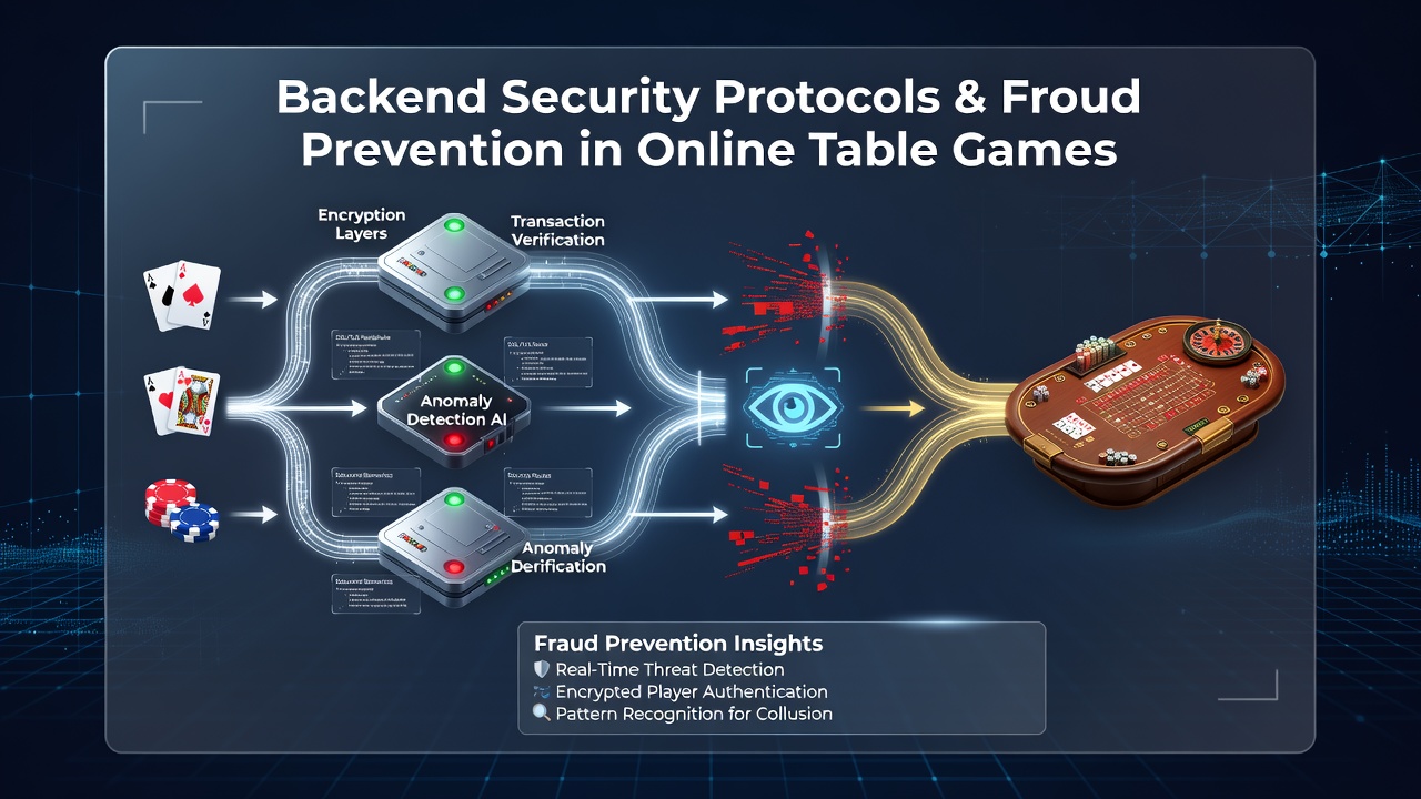 Backend beveiligingsprotocollen in online tafelspellen met encryptie en monitoring dashboards